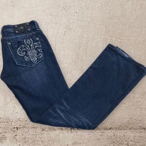 Miss Me Distressed Boot Cut Denim Jeans, Style: JP5360B3